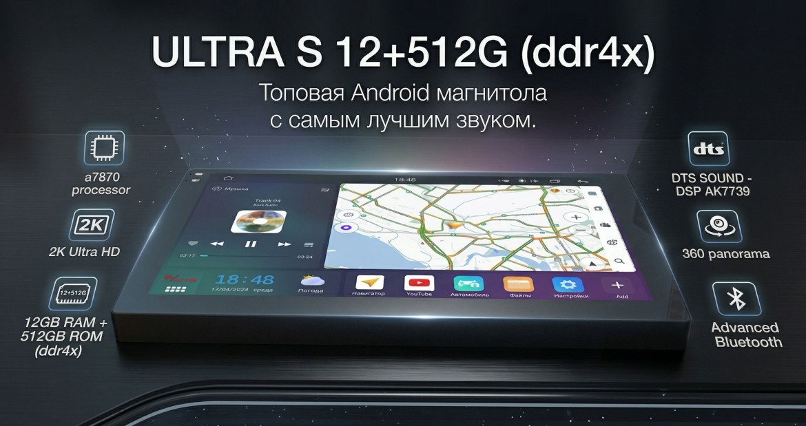 Android магнитола Ultra_S для любителей и профессионалов