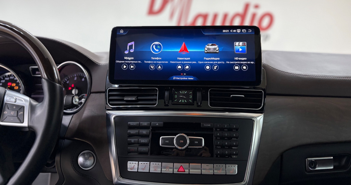 Новая магнитола в Mercedes ML166 от Д Аудио