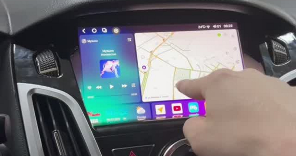 Андроид магнитола в Ford Focus 3 / Форд Фокус 3 от Автомедиацентра Д Аудио #магнитола на Форда